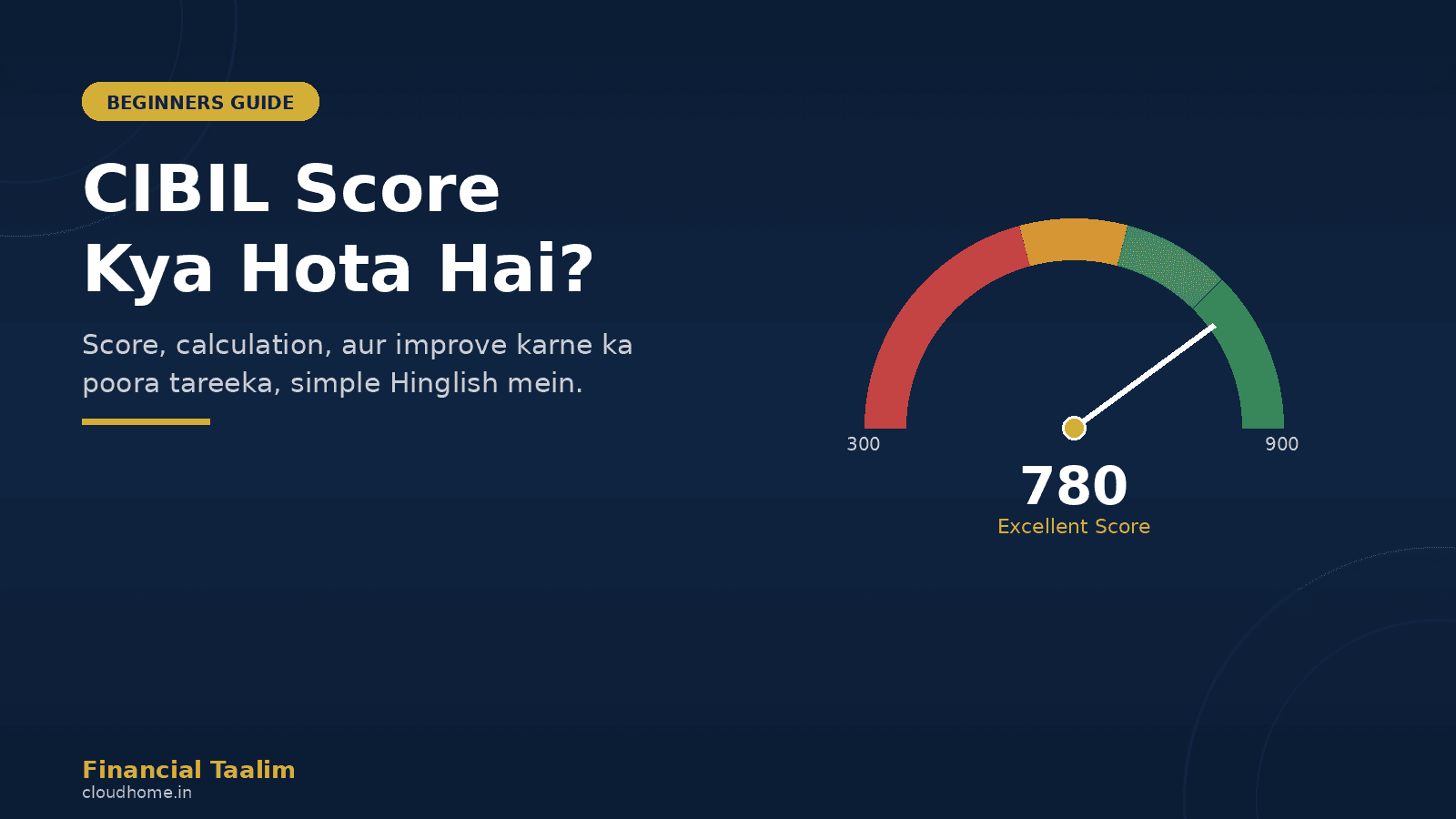 CIBIL Score Kya Hota Hai? Beginners Ke Liye Poori Jaankari Hindi Mein